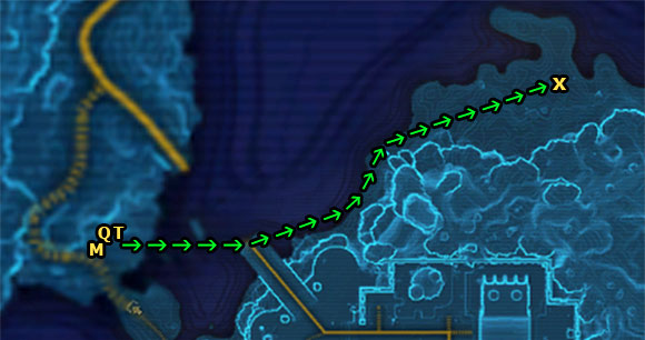 Starting area: Mannett Shore - Galactic History 14 (Matrix Shard) - Datacrons - Star Wars: The Old Republic Game Guide