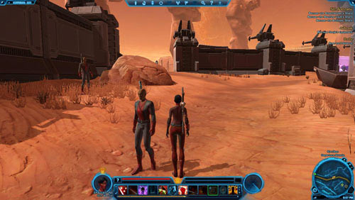 Go past the space shuttle and take a look at the metal pier on the left - Galactic History 15 (+2 Endurance) - Datacrons - Star Wars: The Old Republic Game Guide