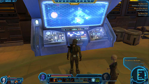 After a while youll be accosted by Nohn Veyaiko - (L10) The New Truth - Imperial Agent - Star Wars: The Old Republic Game Guide