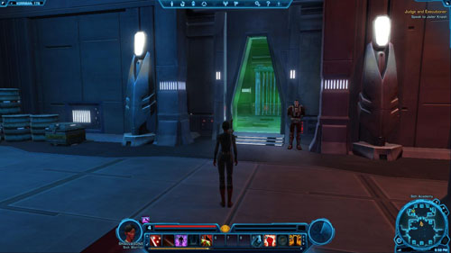 After a while you will have to judge the first prisoner - an assassin named Solentz - (L04) Judge and Executioner - Sith Warrior - Star Wars: The Old Republic Game Guide