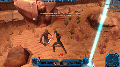 Return to Inquisitor Arzanon - (L05) Allegiance - Korriban - Star Wars: The Old Republic Game Guide