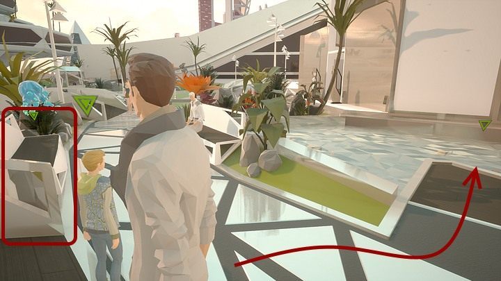 Go there - that place gives you an option to feed fish - Monday, City5 Union Park, Kurtz Recreation Center - Chapter one - State of Mind Game Guide