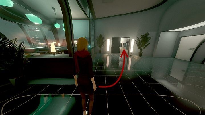 As suggested by the assistant, go to the cloakroom - go through the workstations towards the hall, and check the open room on the left, next to the kitchen - Tuesday, 1 March 2033, Berlin, The Voice - Chapter three - State of Mind Game Guide