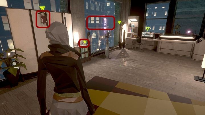 Do not forget about lingerie on the screen, books on the shelf by the window, as well as the window itself - Friday, January 29th 2044, New York City, Queens, Angela Davis apartment - Chapter three - State of Mind Game Guide