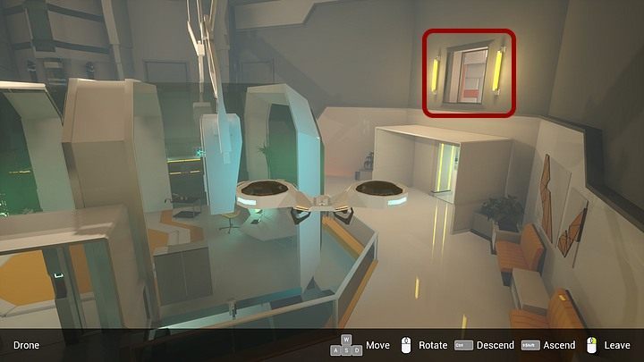 This is another room with a scanner in the center - Wednesday, City5 Central, Adam Newmans apartment; Kurtz Recreation Center - Chapter four - State of Mind Game Guide