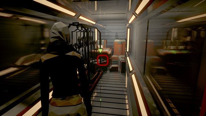 Enter a metal crate nearby - there are various containers and plastic parts, take the fusion battery from one of them - Thursday, January 16th, the year 2048, Montauk, Long Island, Robotics Lab - Chapter five - State of Mind Game Guide