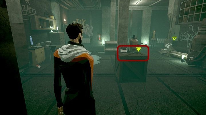 The first transmitter must be placed on a large wooden box, standing right next to a large tank (you need to head right from the android lying on the ground) - Friday, January 17th 2048, Berlin, metro tunnels - Chapter five - State of Mind Game Guide