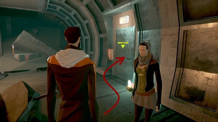 After the crash, walk along the left side of the derailed wagon, until you find Lydia, lying on the ground - Friday, January 17th 2048, Berlin, metro tunnels - Chapter five - State of Mind Game Guide