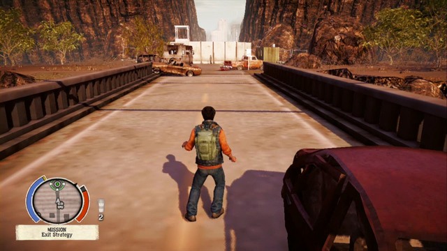 When you reach the north-western edge of the military base you will see a big wall, and beneath it the sergeant telling you that this is the only sensible way out - Army (main missions) - Walkthrough - State of Decay - Game Guide and Walkthrough