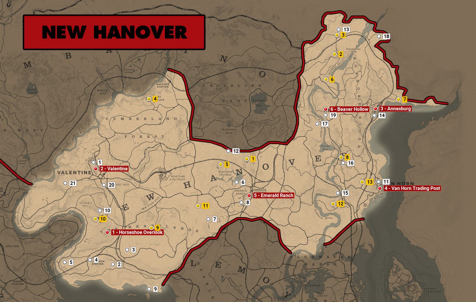 Red Dead Redemption 2 Stranger locations for Noblest of Men and a