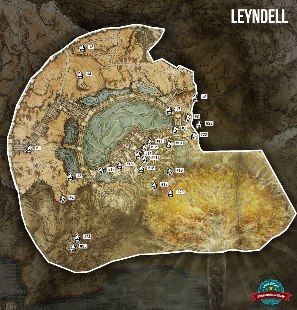 Elden Ring: Sites of Grace (Leyndell) - list of all | gamepressure.com