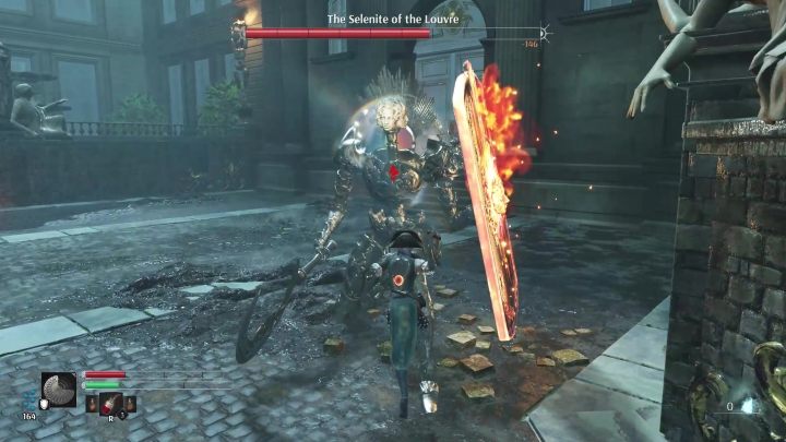 It is a good idea to stun the opponent - Steelrising: The Selenite of the Louvre Titan - how to beat? - Tuileries and the Louvre - Steelrising Guide, Walkthrough