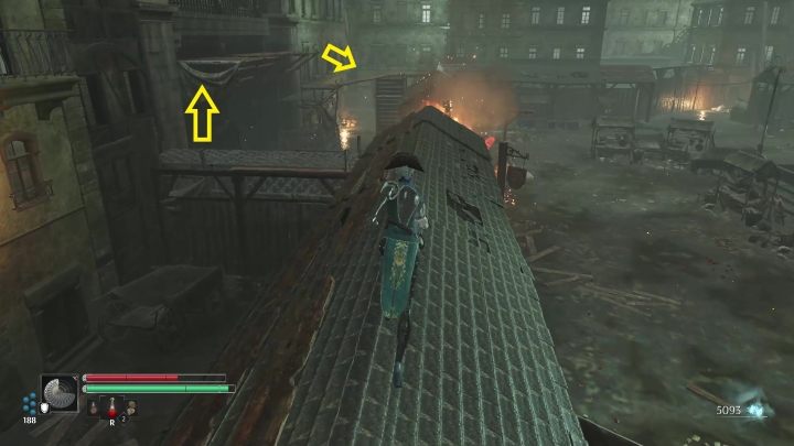 Head to the other end of the square - there is a scaffolding on the left behind the stands - Steelrising: In search of Abbot Gregoire - walkthrough - Main missions - Steelrising Guide, Walkthrough