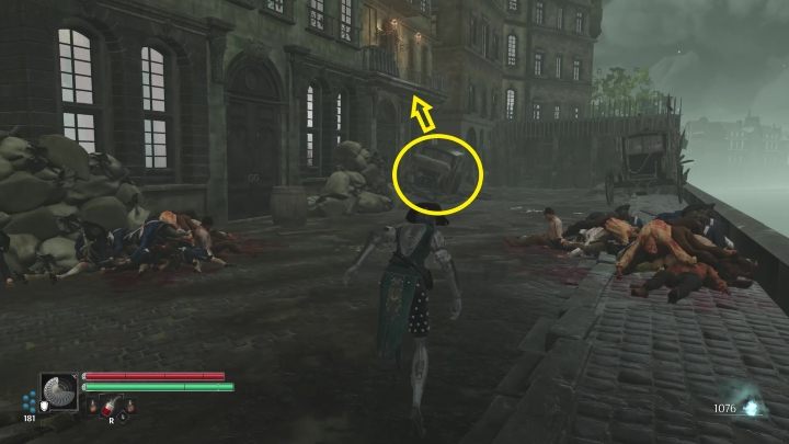 At the end of the road, you need to climb a carriage and then continue to the balcony - Steelrising: In search of Abbot Gregoire - walkthrough - Main missions - Steelrising Guide, Walkthrough