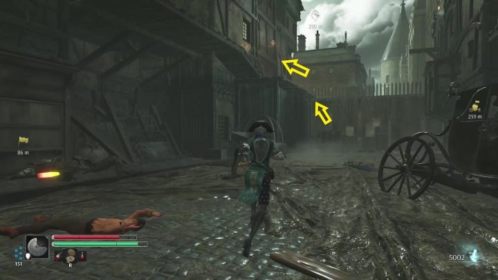 Follow the alley to its end - Steelrising: In search of Abbot Gregoire - walkthrough - Main missions - Steelrising Guide, Walkthrough