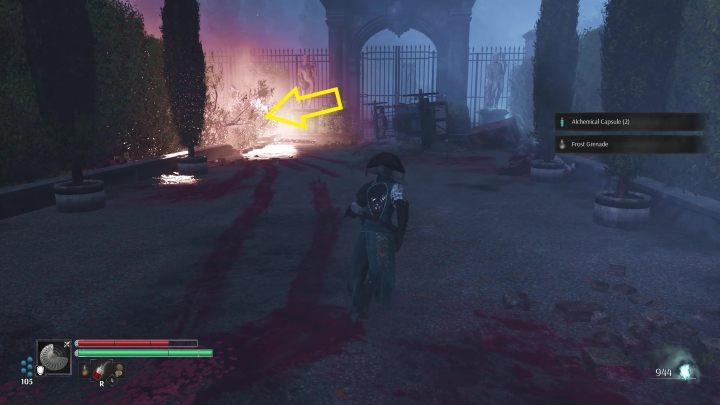 When you reach the burning fence, go through it - Steelrising: The Shadows of Luxembourg - walkthrough - Main missions - Steelrising Guide, Walkthrough