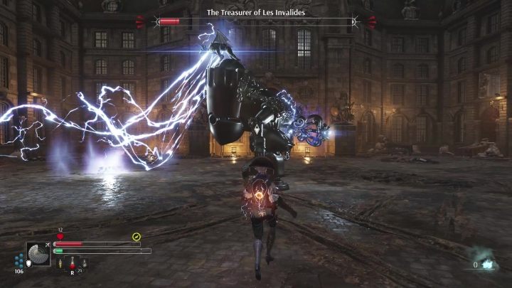 On the surface, the 2nd and 3rd phases are no different - Steelrising: The Treasurer of Les Invalides Titan - boss, how to beat? - Les Invalides, The Faubourgs - Steelrising Guide, Walkthrough