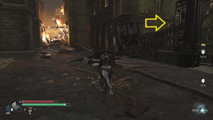 Once you find yourself in the alley, jump on the carriage - Steelrising: The Prisoner in the Bastille - walkthrough - Main missions - Steelrising Guide, Walkthrough