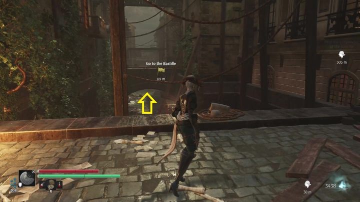 Once you reach the bridge, jump off it and follow the path laid out by the canalleft - Steelrising: The Prisoner in the Bastille - walkthrough - Main missions - Steelrising Guide, Walkthrough