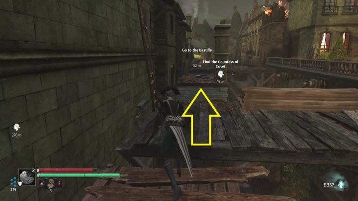 Follow the platforms left - you'll need to use The Selenite Momentum - Steelrising: The Prisoner in the Bastille - walkthrough - Main missions - Steelrising Guide, Walkthrough