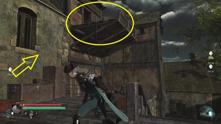 Climb them, then climb up the crates and jump onto the balcony - Steelrising: For the future of the kingdom - walkthrough - Side missions - Steelrising Guide, Walkthrough