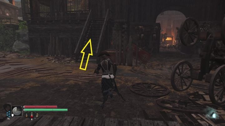 Once you're there, leave the building through the gate - Steelrising: The lanterns of the dead - walkthrough - Side missions - Steelrising Guide, Walkthrough