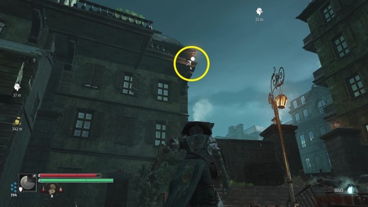 This time, however, do not go through the tunnel, but pull yourself up to the top of the building near the breach in the wall - Steelrising: Nicolas Flamels final journey - walkthrough - Side missions - Steelrising Guide, Walkthrough