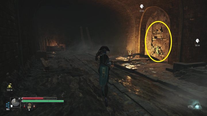 On the right, you will see a wall that can be destroyed - Steelrising: Nicolas Flamels final journey - walkthrough - Side missions - Steelrising Guide, Walkthrough