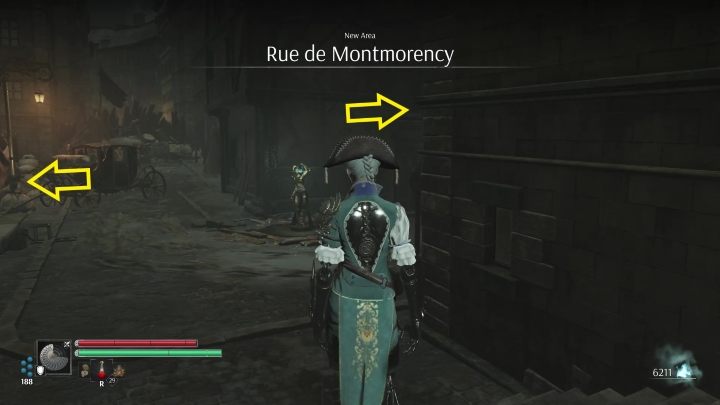 At the end of the street, to the right of the Vestal is a chest with a carriage token - Steelrising: Nicolas Flamels final journey - walkthrough - Side missions - Steelrising Guide, Walkthrough