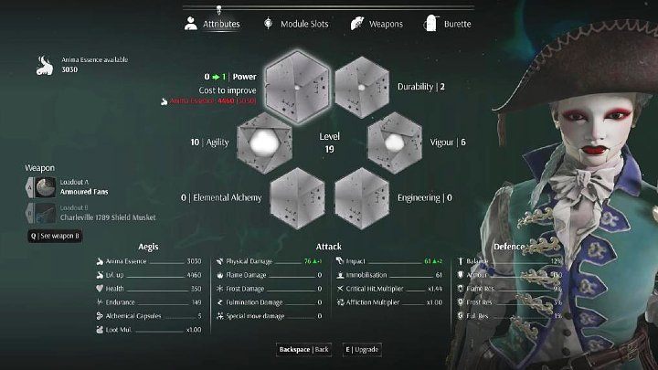 Aegis - Steelrising: Attributes and statistics - list, descriptions - Basics - Steelrising Guide, Walkthrough