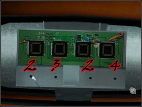 On the wall nearby the bed in the first room we can see some suspicious writings #1 and a mysterious code among them - 2324 - Chapter III - Paloma - part 2 - Walkthrough - Still Life 2 - Game Guide and Walkthrough