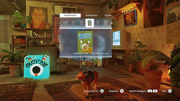 It is best to return to Momo only once - after collecting the 3 remaining notebooks - Stray: The Slums, Chapter 4 - walkthrough - Walkthrough - Stray Guide, Walkthrough