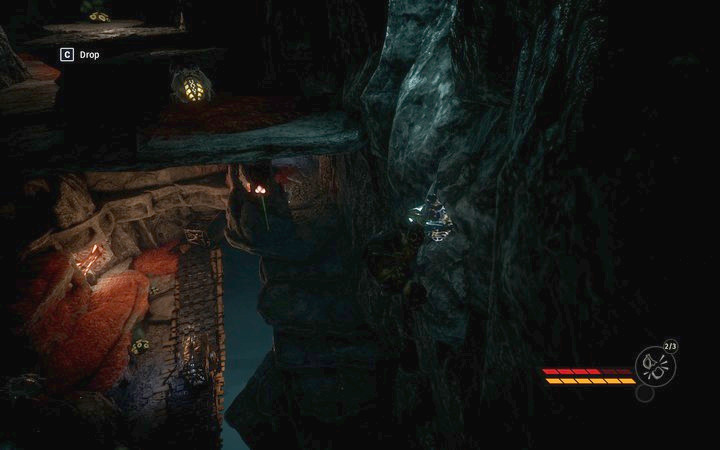 You can climb up to pass above, but going with the lower route is much safer - The Mine | Mission 4 - That Which is Hidden - Mission 4 - That Which is Hidden - Styx: Shards of Darkness Game Guide