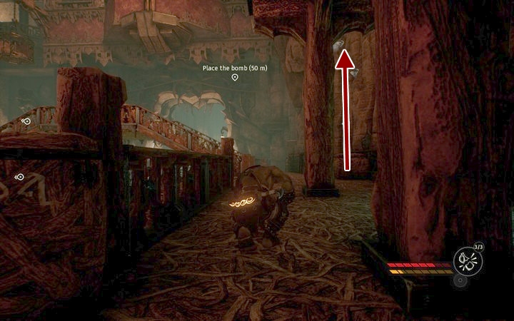 First, climb up along the path you came here - Goblin prison | Mission 8 - Sabotage - Mission 8 - Sabotage - Styx: Shards of Darkness Game Guide