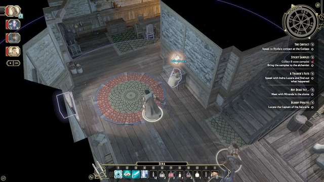 You receive this quest automatically after you reach the market square of the market district, or directly through the conversation with Indra Lucere (M5) - A Traders Fate - Side quest | Market District/Slums Walkthrough - Market District / Slums - Sword Coast Legends Game Guide