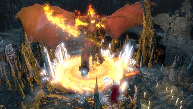 The warrior and the paladin, with the help from the cleric, should be able to withstand the effect of fire,, which is not the case with the rogue, which is why you should be utilizing the Hit and run tactic - The Calling - Main quest | Forlorn Cliffs / Darklake District Walkthrough - Forlorn Cliffs / Darklake District - Sword Coast Legends Game Guide