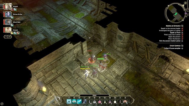 On the picture above a perfect place to fight is shown - Making an Entrance - Main quest | City Gates Walkthrough - City Gates - Sword Coast Legends Game Guide