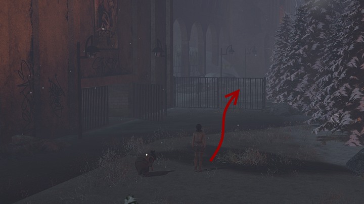 Instead, take to the closed gate right next to the place (as shown above) - right before it, on the right, is another gate, but for now, dont bother going there - Find the clues left by the previous caravan - Chapter seven - Syberia 3 Game Guide