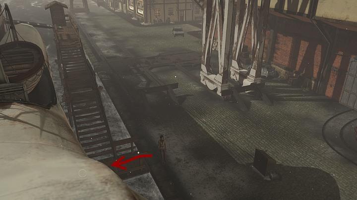 Leave the tavern and make your way to the ferry (turn left, then proceed down the coast and use the wooden stairs to get onboard) - Return to captain Obo and convince him to ferry the Jukolians | Chapter three | Walkthrough - Chapter three - Syberia 3 Game Guide