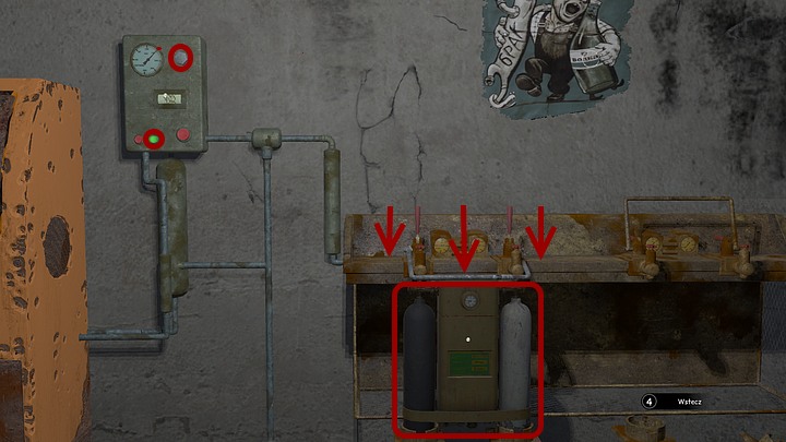 Now take a look at the metal box, that is hanging on the left - Assemble and prepare the diving gear | Chapter three | Walkthrough - Chapter three - Syberia 3 Game Guide