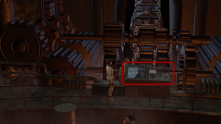 There, take another stairs to get off the catwalk (to the right) and head for the icebreaker control panel located to the center of another catwalk - Start-up the icebreaker | Chapter four | Walkthrough - Chapter four - Syberia 3 Game Guide