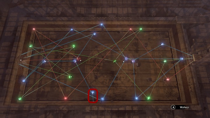 The right shape of all the rays - the last move is turning the highlighted lens towards the bottom-left blue stone on the door (the screen doesnt provide the perfect set up because it was impossible to take a screen - you can see the right angle of this lens on the previous picture). - Open the gates of the temple - Chapter seven - Syberia 3 Game Guide