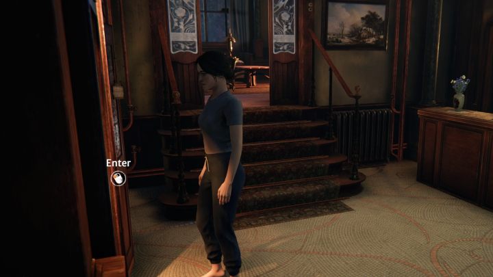 Use the phone booth at the front door of the guesthouse - Siberia The World Before: Vaghen - flower district, autumn 2005 part 3 - walkthrough - Walkthrough - Syberia The World Before Guide