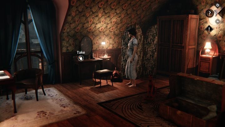 The medicine is on the table with a mirror - Siberia The World Before: Vaghen - Rozes family house, winter 1937 - walkthrough - Walkthrough - Syberia The World Before Guide