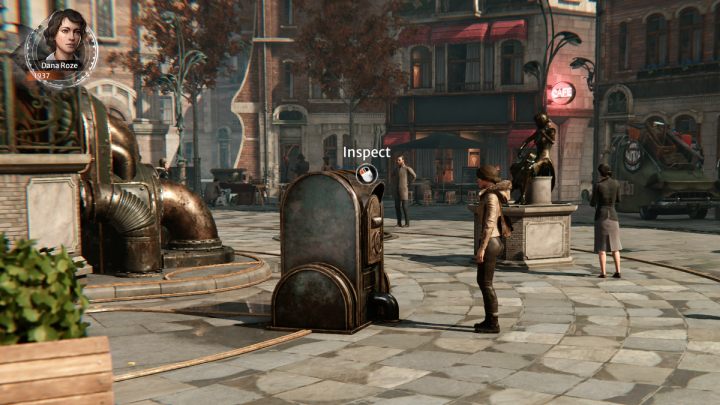 Approach the automaton by the statue of the woman with the cello - Syberia The World Before: Vaghen - Musician district, autumn 2005 - walkthrough - Walkthrough - Syberia The World Before Guide