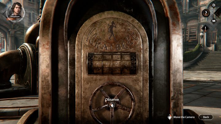 Approach the mechanism at the violin sign on the sidewalk - Syberia The World Before: Vaghen - Musician district, autumn 2005 - walkthrough - Walkthrough - Syberia The World Before Guide