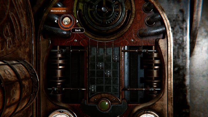 Insert the missing part of the automaton that you found earlier in the clock tower - Syberia The World Before: Vaghen - Musician district, autumn 2005 - walkthrough - Walkthrough - Syberia The World Before Guide