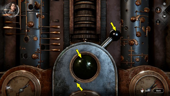 When all elements are placed correctly, examine the green button - Syberia The World Before: Vaghen - Musician district, autumn 2005 - walkthrough - Walkthrough - Syberia The World Before Guide