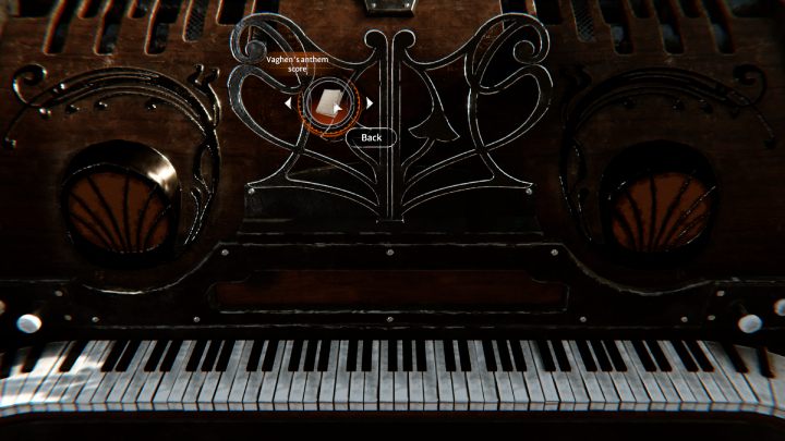 When the machine opens, take out the broken object and put Oscar inside - Syberia The World Before: Vaghen - Musician district, autumn 2005 - walkthrough - Walkthrough - Syberia The World Before Guide