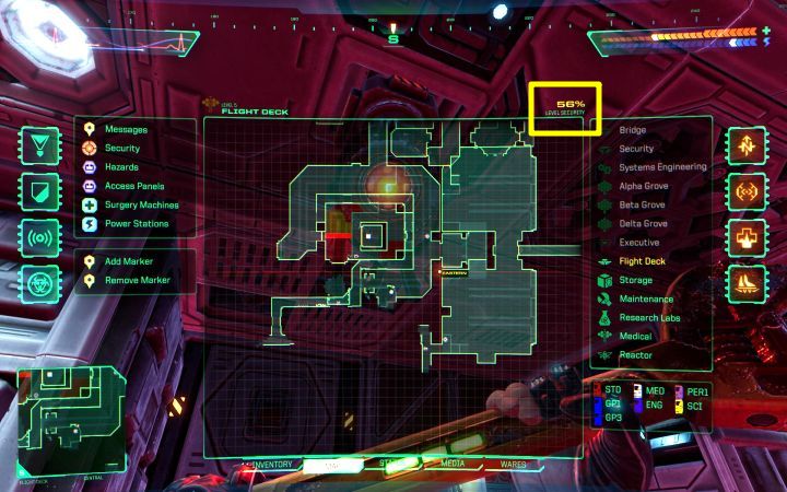 Level security is the percentage that symbolizes the level of SHODAN control over a given level in the Citadel - System Shock Remake: How to lower level security? - FAQ - System Shock Remake Guide